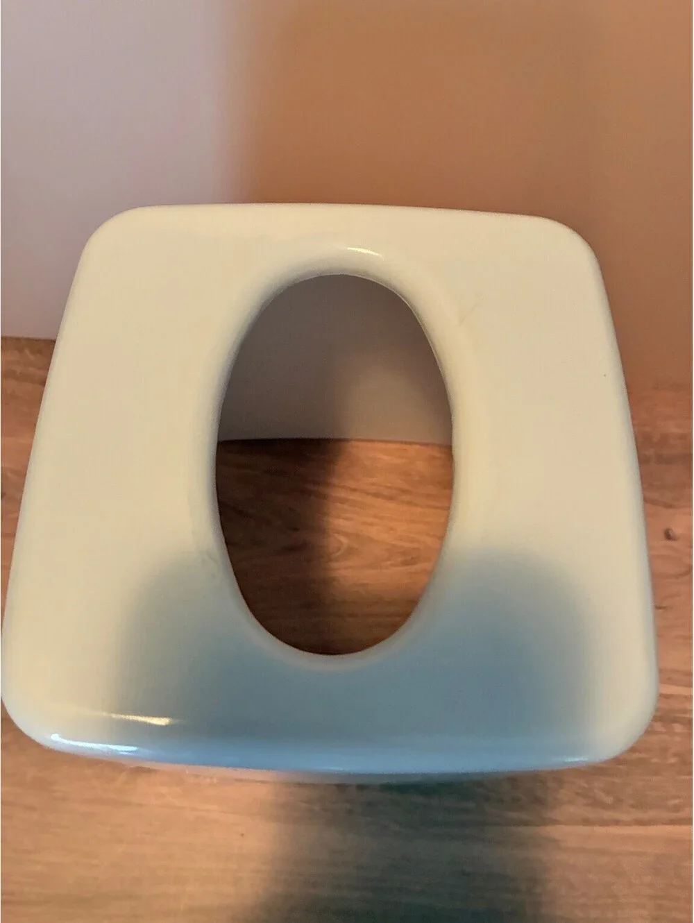 Vintage 90s Tropical Fish White Melamine Tissue Box Cover Holder Bathroom Decor